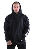 Russell Athletic Mens Sleeve Print Hoodie - Black