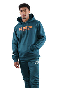 Russell Athletic Mens Bar Logo Hoodie - Everglade