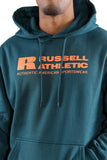 Russell Athletic Mens Bar Logo Hoodie - Everglade