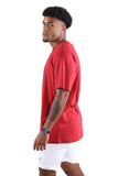 Russell Athletic Mens Arch Logo Crew  Tee  - Brick