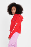 Champion Kids Sps Graphic Crop Hoodie - Vermillion