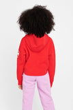 Champion Kids Sps Graphic Crop Hoodie - Vermillion