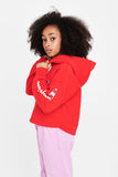 Champion Kids Sps Graphic Crop Hoodie - Vermillion