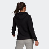 Adidas Womens Big Logo Fleece Hoodie - Black/White