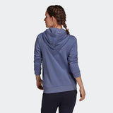 Adidas Womens Big Logo Fleece Hoodie  - Orbit Violet/White
