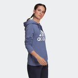 Adidas Womens Big Logo Fleece Hoodie  - Orbit Violet/White
