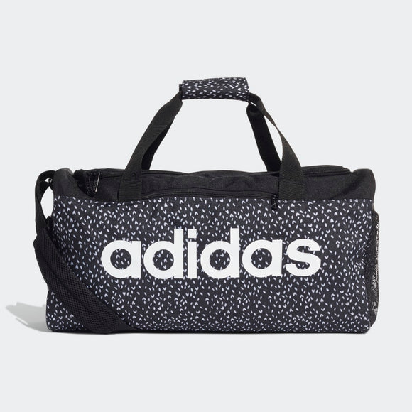 Adidas Linear (S)  Duffel Bag - Black / White / White