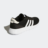 Adidas Mens Lite Racer Running Shoe - Black/White