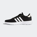 Adidas Mens Lite Racer Running Shoe - Black/White