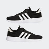 Adidas Mens Lite Racer Running Shoe - Black/White