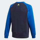 Adidas Boys Logo Crew Sweatshirt - Legend Ink/Signal Green
