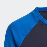 Adidas Boys Logo Crew Sweatshirt - Legend Ink/Signal Green