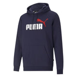 Puma Mens Ess+ 2 Col Big Logo Hoodie - Peacoat