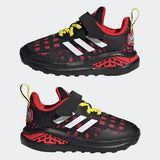 Adidas Infants Marvel Fortarun Running Shoes - Core Black/Cloud White/Vivid Red