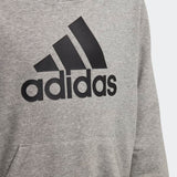 Adidas Boys Must Haves Badge Of Sport  Hoodie  - Medium Grey Heather/Black