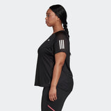 Adidas Womens  Own The Run (Plus Size) Tee - Black