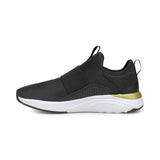 Puma Womens Softride Slip On Shoes - Black/Gold