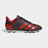 Adidas Kids Predator 20.4 Flexible Ground Boots - Core Black / Active Red / Core Black