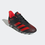 Adidas Kids Predator 20.4 Flexible Ground Boots - Core Black / Active Red / Core Black