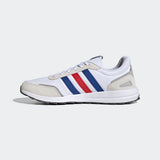 Adidas Mens Retrorun Running Shoes - Cloud White / Royal Blue / Vivid Red