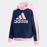 Adidas Girls Reversible Woven Jacket - Collegiate Navy/Light Pink