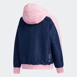 Adidas Girls Reversible Woven Jacket - Collegiate Navy/Light Pink