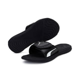 Puma Womens Royalcat Comfort Slide- Black/Silver