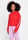 Champion Kids Sps Graphic Crop Hoodie - Vermillion