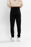 Champion Women lightweight Terry High Waist Cuff Pant - Black