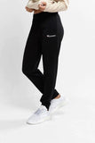 Champion Women lightweight Terry High Waist Cuff Pant - Black