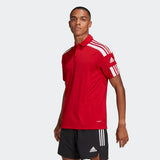 Adidas Mens Squadra 21  Polo Shirt- Team Power Red/White