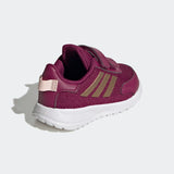 Adidas Infants Tensaur  Running Shoe - Power Berry/Copper Metallic/Pink Tint