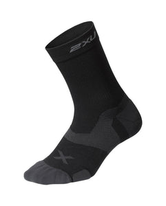 2Xu Vectr Cushion  Crew Compression Sock - Black/Titanium