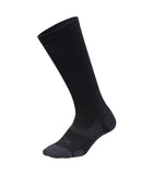 2Xu Vectr Cushion Full Length Compression Sock - Black/Titanium