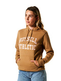 Russel Womens Arch Logo Hoodie  - Hazelnut