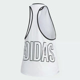 Adidas Women'S Alphaskin Graphic Tank Top - White