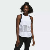 Adidas Women'S Alphaskin Graphic Tank Top - White