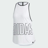 Adidas Women'S Alphaskin Graphic Tank Top - White