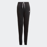Adidas Girls 3-Stripes French Terry Pants - Black/White
