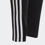 Adidas Girls Essentials 3-Stripes Leggings - Black/White