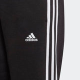 Adidas Boys Essentials 3-Stripe Pants - Black/White