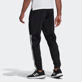 Adidas Mens 3 Stripes Tricot Snap Pants  - Black/White