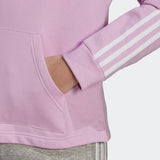 Adidas Womens Badge Of Sport 3-Stripes Hoodie - Clear Lilac/White
