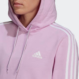 Adidas Womens Badge Of Sport 3-Stripes Hoodie - Clear Lilac/White