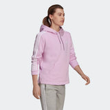 Adidas Womens Badge Of Sport 3-Stripes Hoodie - Clear Lilac/White