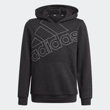 Adidas Boys Essentials Logo Hoodie - Black/White