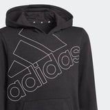 Adidas Boys Essentials Logo Hoodie - Black/White