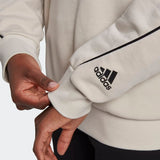 Adidas Womens Giant Logo Crew Sweatshirt - Aluminium/Black