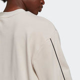 Adidas Womens Giant Logo Crew Sweatshirt - Aluminium/Black