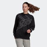 Adidas Womens Favorite  Logo Sweatshirt - Black/White
